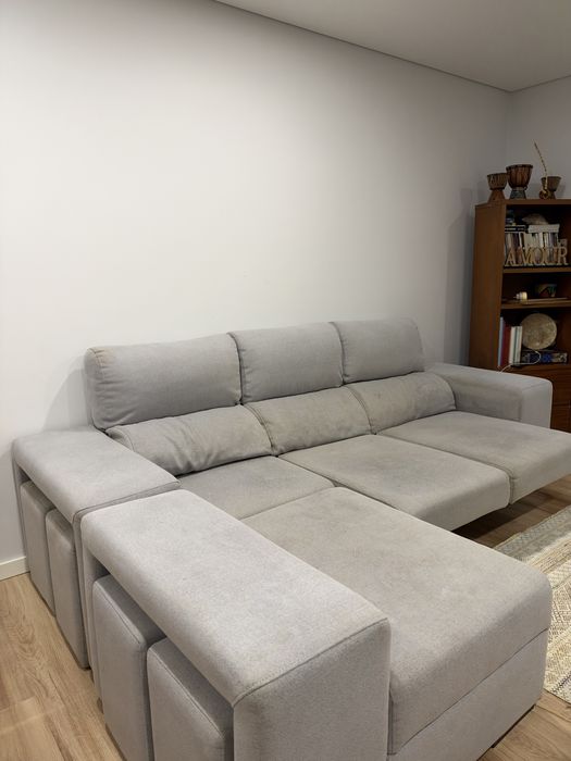 Sofa extensivel com bancos