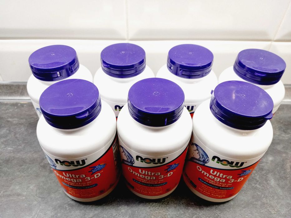 Now Foods, Ultra Omega 3-D (90-180 капс.), омега-3 концентрат 600/300