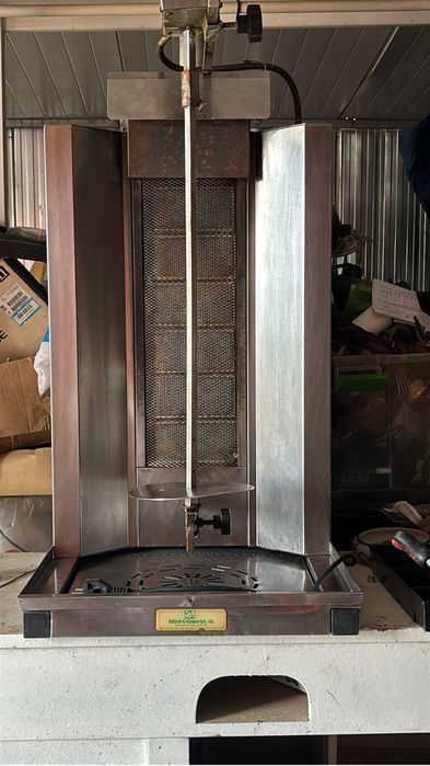 Assador de kebab a gas