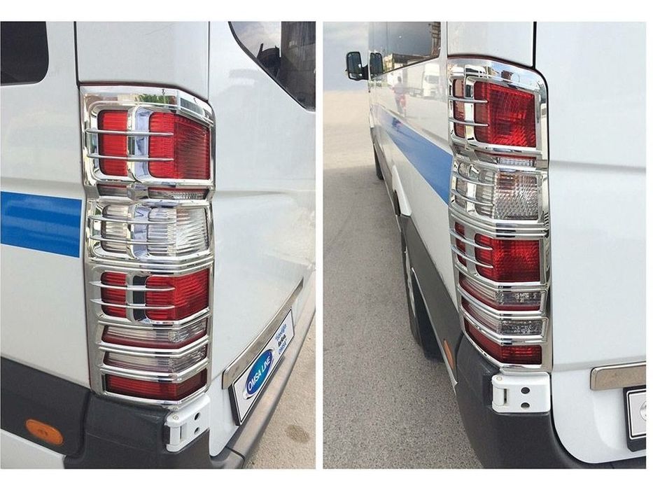 Накладки на стопы для Mercedes Sprinter W906 2006-2018 гг. Carmos (2 шт)