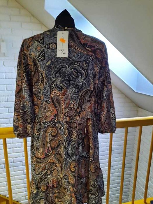 Sukienka print boho Moda Italy