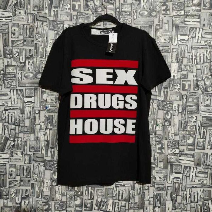 Новая Футболка Майка Light & Dark LTD с ярким принтом Черная