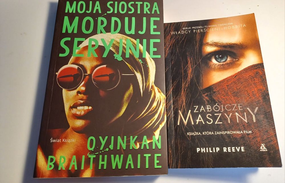 Zestaw 2 książek "Moja siostra morduje seryjnie" i "Zabójcze maszyny"