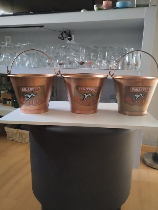 Balde para gelo em estanho