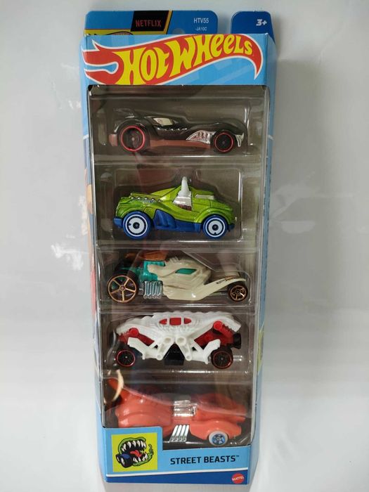 NOWY Zestaw Hot Wheels - 5 aut Street Beasts