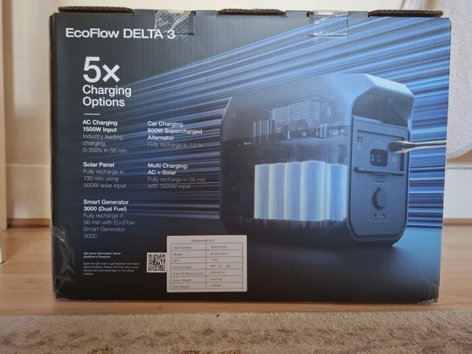 Портативна зарядна станція EcoFlow  1800-3600Вт