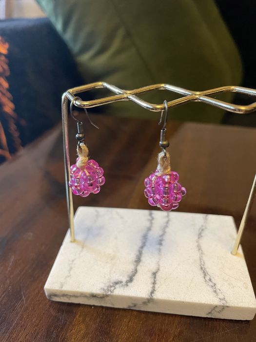 Sprzedam różowe kolczyki