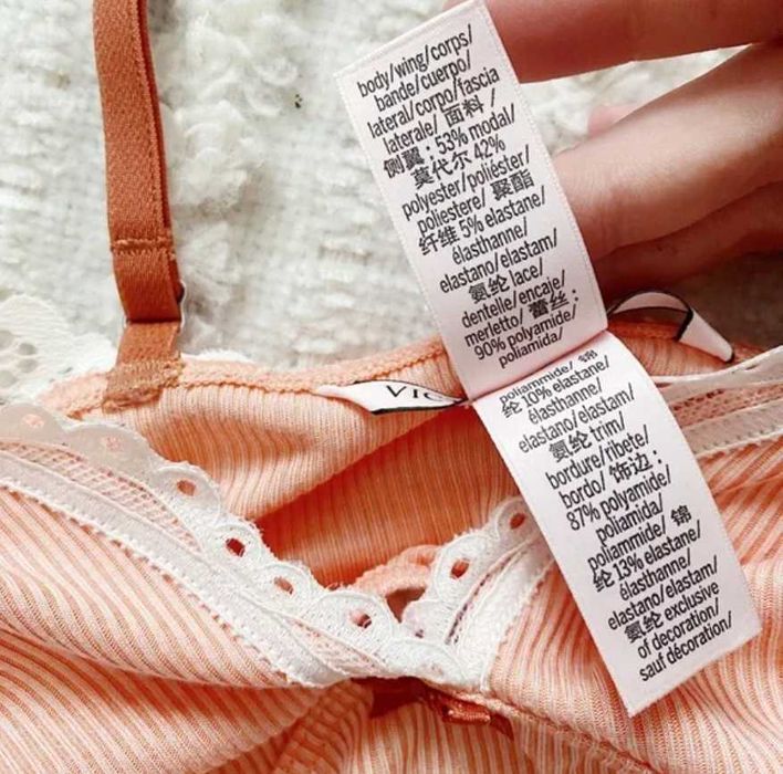 Victoria's Secret Ribbed Sleep Bralette ORYGINAŁ M