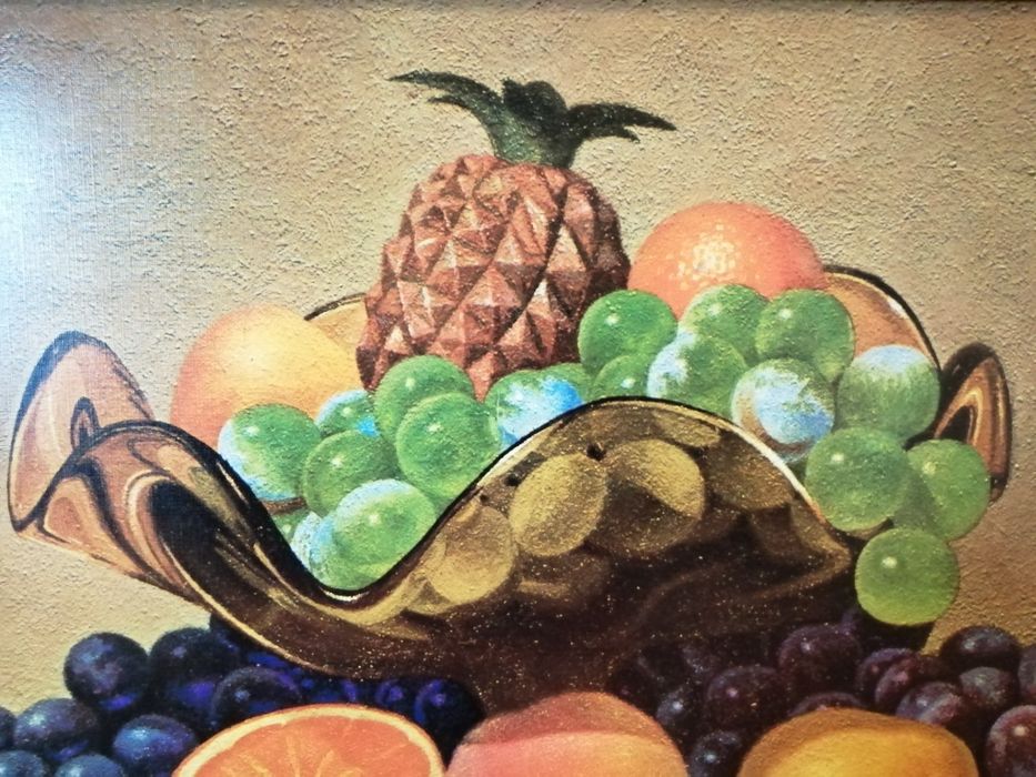 Quadro com pintura de frutas64552692649091122