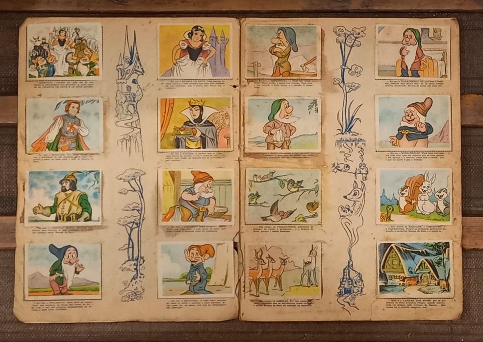 Caderneta completa Branca de Neve e os 7 anoes 1952