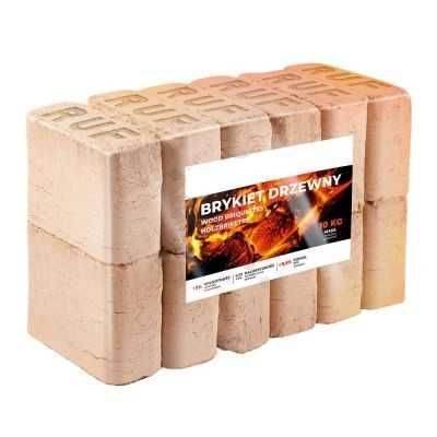 Brykiet drzewny DĘBOWY kostka RUF drewno PELLET promocja Dowóz