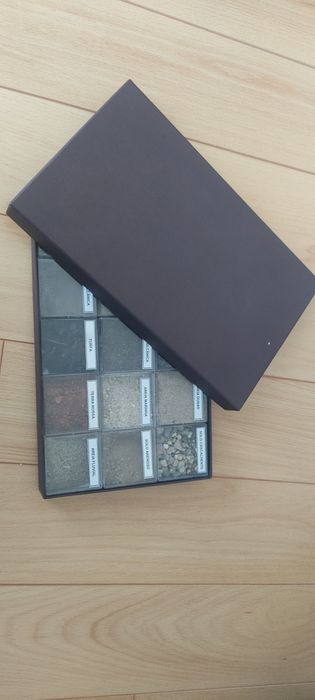 Coleção de solos e areias