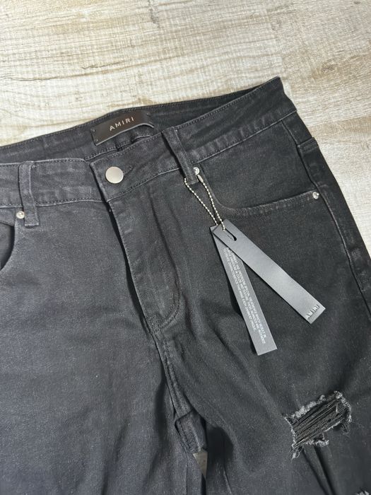Джинсы черные Amiri (slim fit)