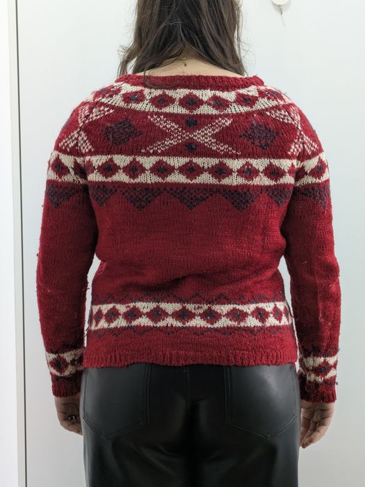 Camisola Malha Vermelha Lã Springfield, Tamanho L