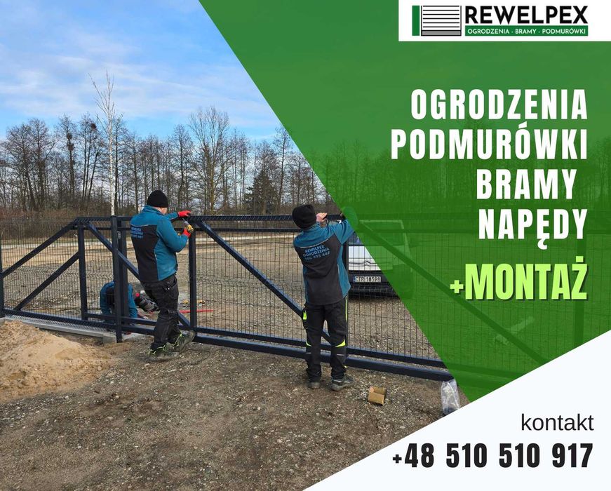 Płoty Ogrodzenia Dowóz, Ogrodzenie panelowe 3D, podmurówka