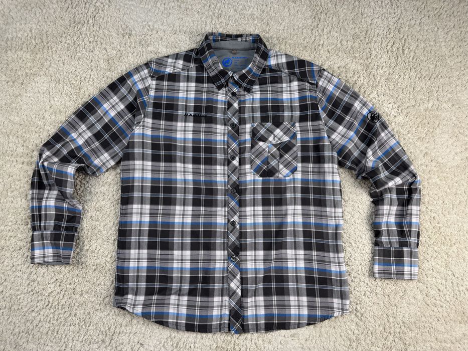 Чоловіча фланелева повсякденна сорочка  mammut трекінгова в клітинку