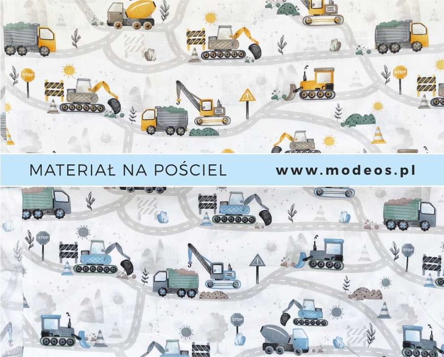 Materiał na pościel dla chłopca Tkanina bawełniana na metry