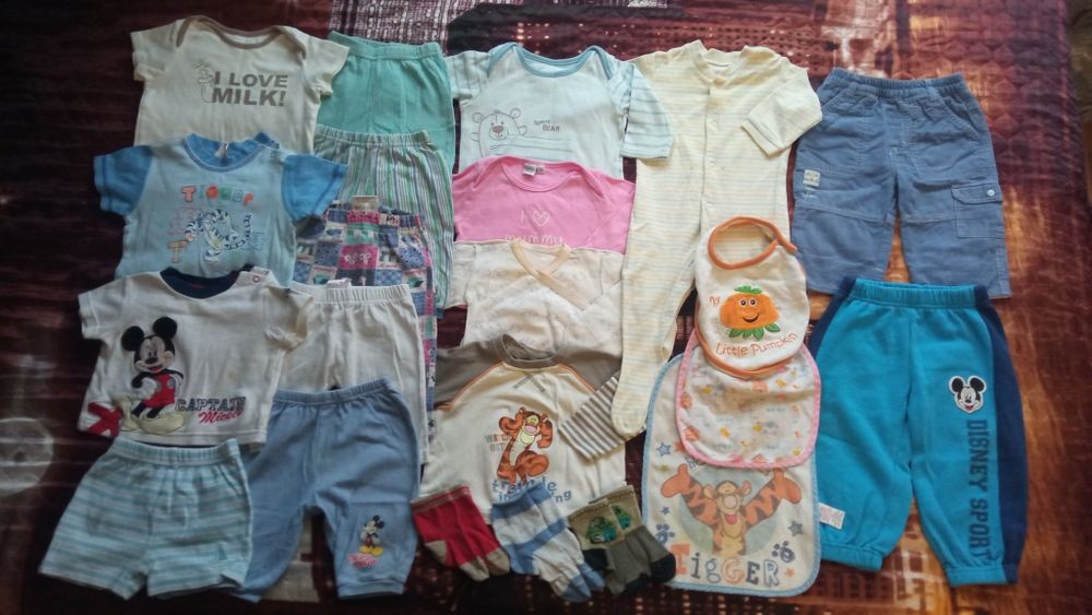 7 великих пакетів одягу для хлопчика, 0-4 роки, для дому, дачі