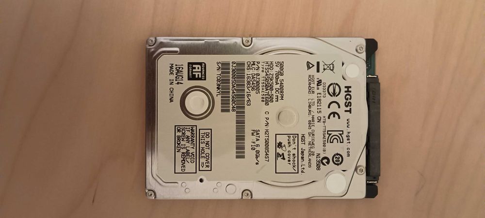 Disco HGST 2.5 500Gb