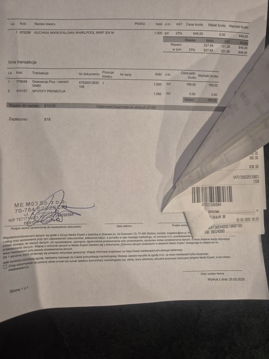 Mikrofalówka Whirlpool MWP 304 M Grill z gwarancją 5 lat





5
pięć g