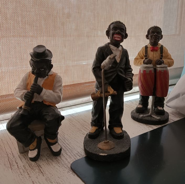 Peças decorativas trio de jazz