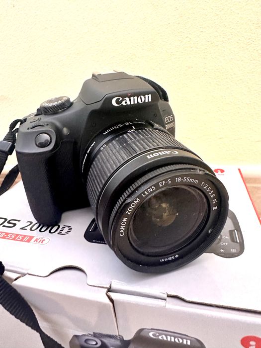 Canon EOS 2000D + Lente 18-55 IS II | Como Nova | Completa