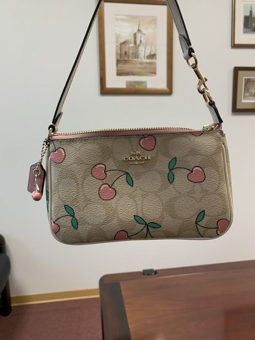 Coach nolita 19 cherry print mini torebka walentynki