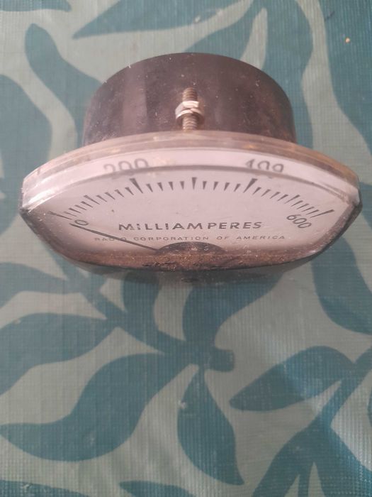 Instrumento de medida de miliamperes vintage