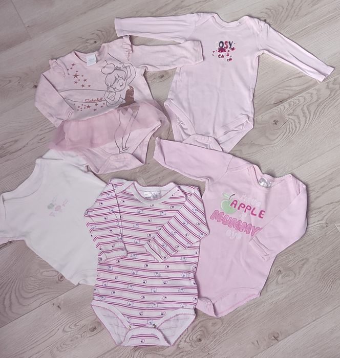 Бодіки для дівчинки, 62-68 см ріст, ціна за всі