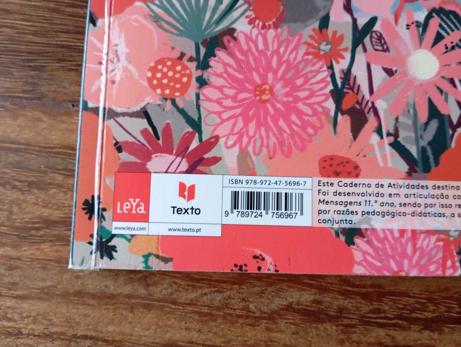 Livro  e caderno de atividades de Português  Novo MENSAGENS 11 ano