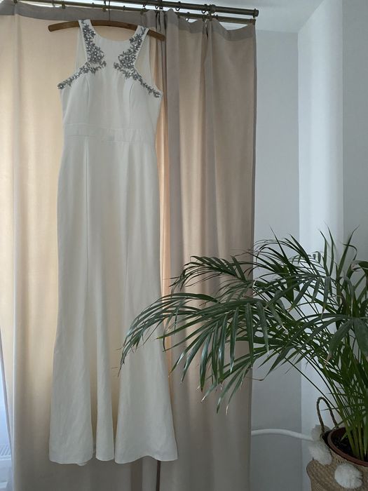 Zjawiskowa suknia ślubna/poprawiny ivory rybka
