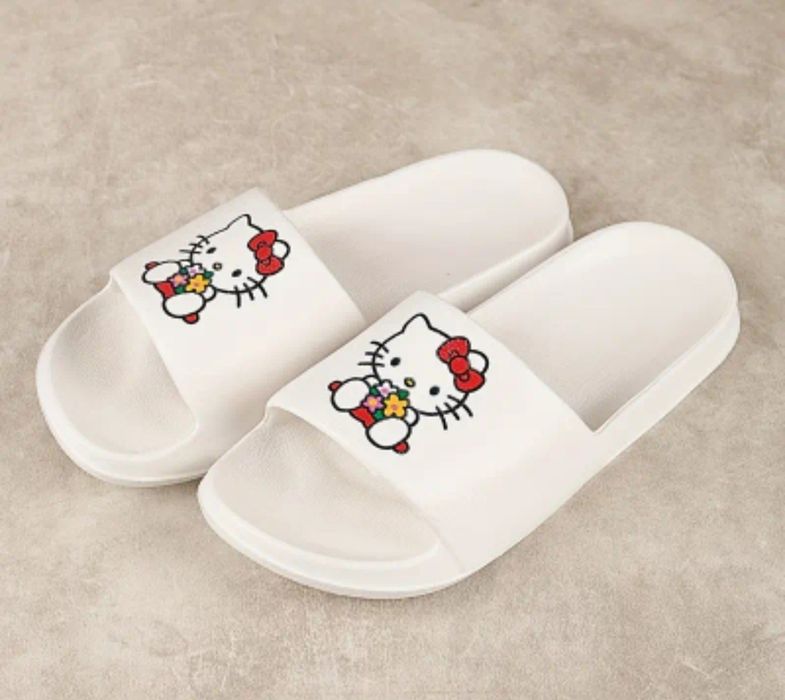 Klapki Hello Kitty białe Dla Dziewczynek Rozmiar 40 Nowe