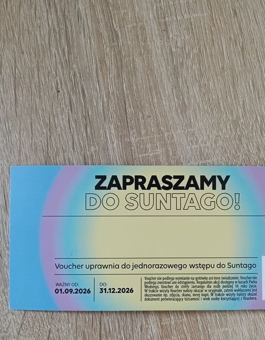Bilet voucher Suntago