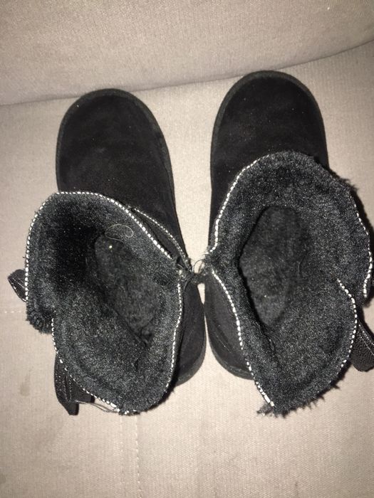 Buty ocieplane rozm 36 błyszczące czarne
