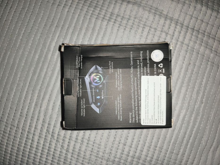 Intercomunicador bluetooth para capacete de mota