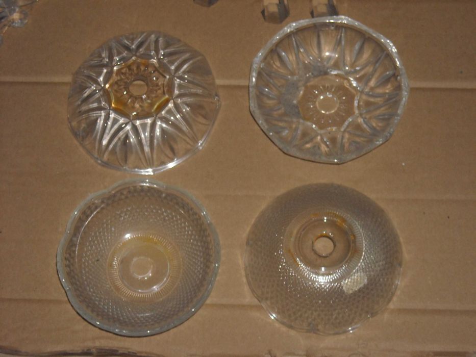 Pecas antigas vidro para candeeiros lustres