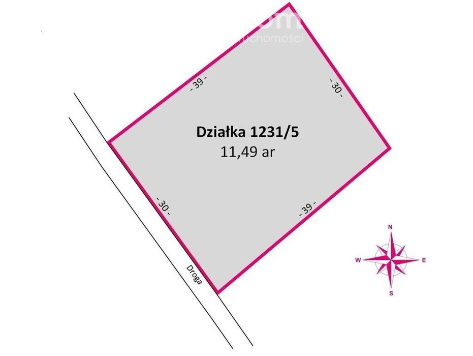 Działka 11,49 ar z Wz, mediami ul. Rodziny Kąkolów - Widok 4