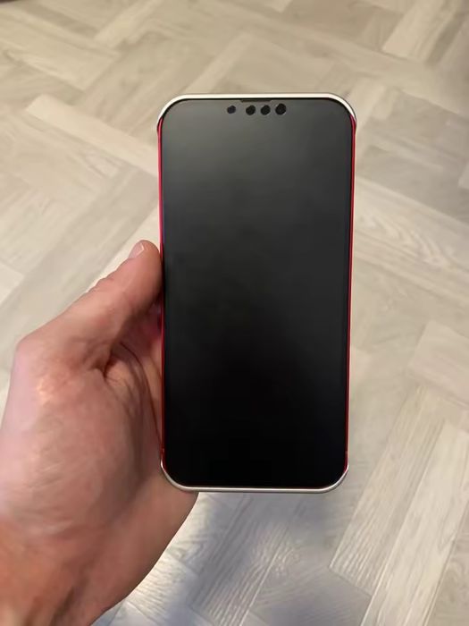 Алюминиевый чехол бампер для iPhone 14/15plus silver