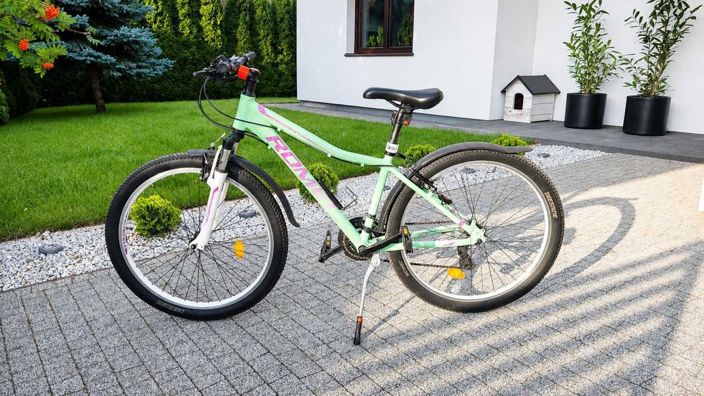 Rower górski Romet Jolene 6.1 – miętowy, bardzo dobry stan