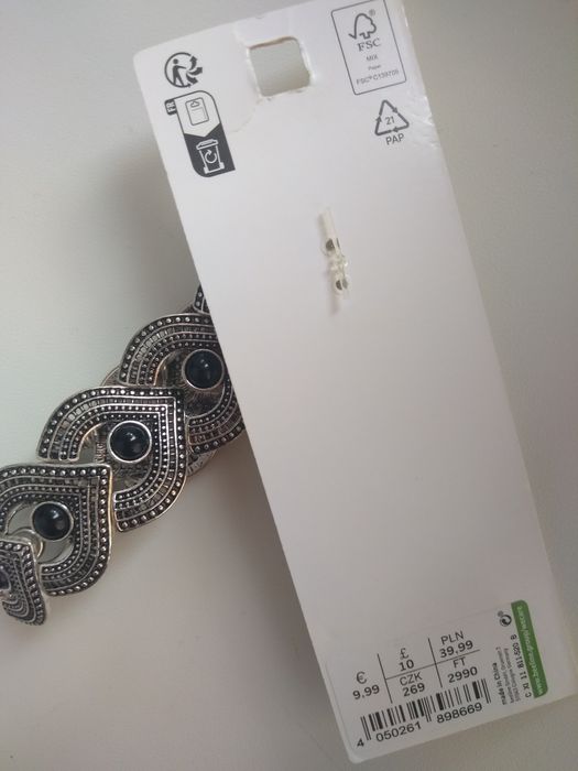 Браслет на руку, жіночий, срібний, біжутерія, еластичний