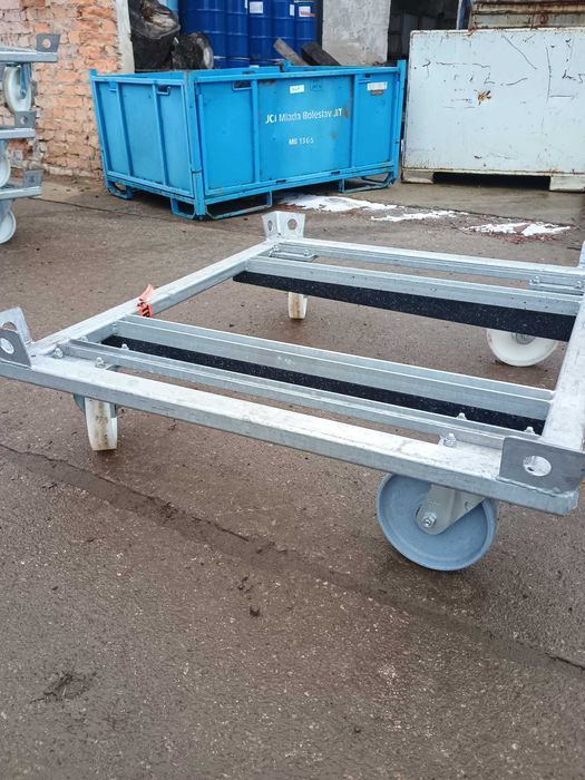 Wózek transportowy, stojak jezdny, ocynkowany