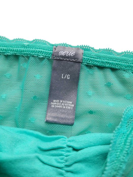 Koronkowy croptop top stanik Aerie 38,M/40,L bielizna damska