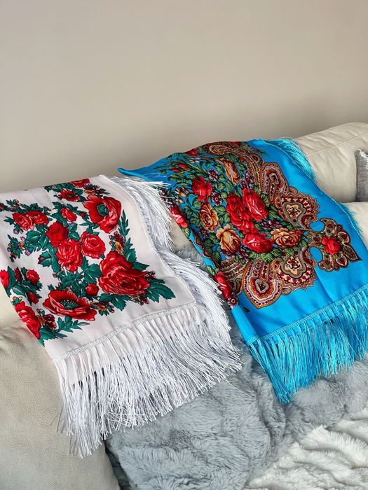 (5 видів) Хустка українська розписом