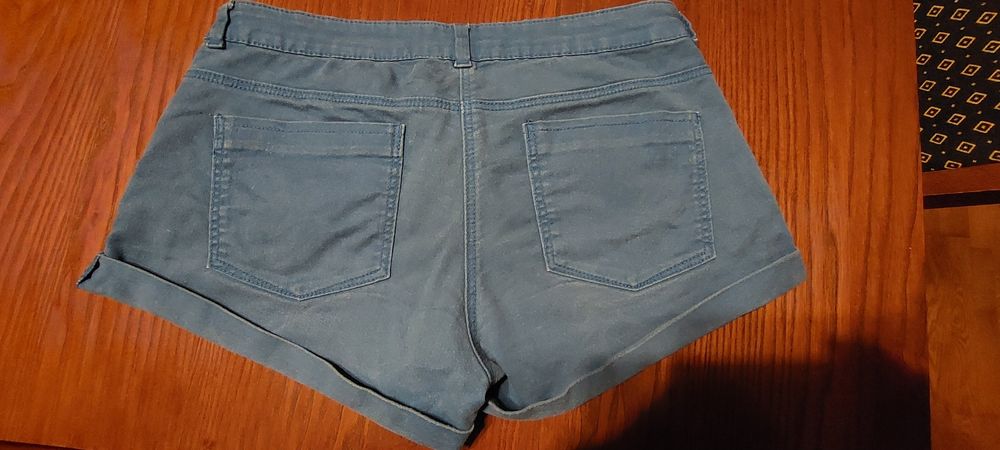 Spodenki H&M niebieskie roz 36 szorty plus Spodenki Orsay roz 36 szare