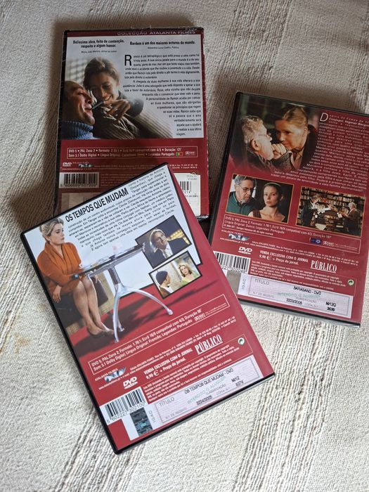 três dvds originais filmes pack por 7 euros