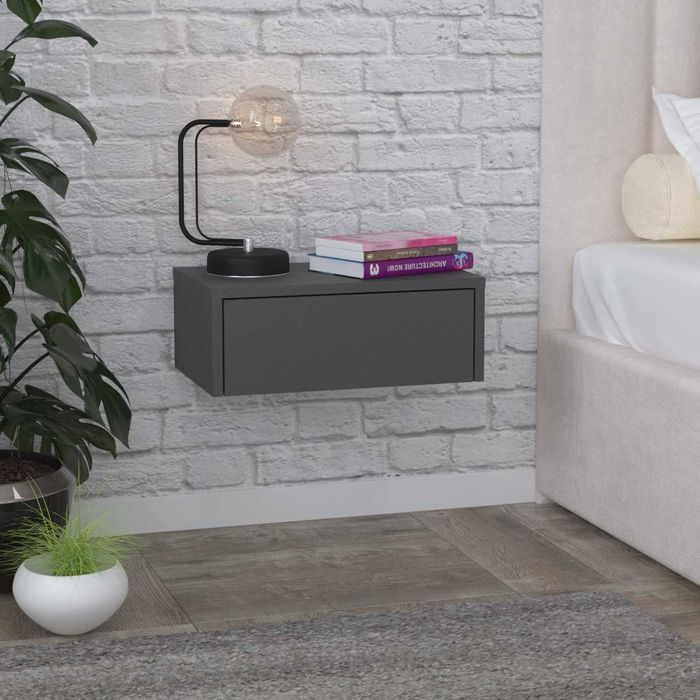 Приліжкова підвісна тумба "Флай" "Білий".Прикроватная тумбочка.Комод