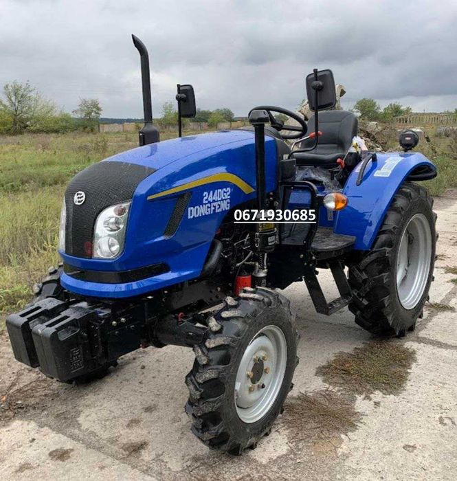 Мінітрактор Dongfeng 244-DG2 Донгфенг Дводиск зчепл Реверс Широка гума