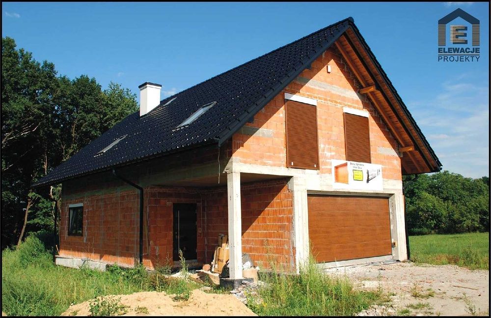 Projekt elewacji domu.