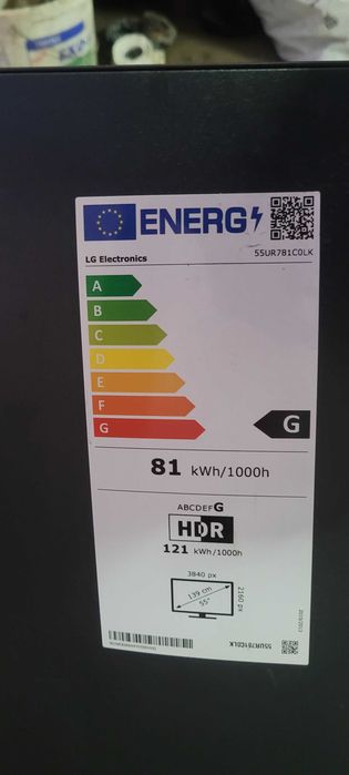 Telewizor 55" cali LED LG 55UR781C0LK 4K UHD 60Hz  3840x2160
