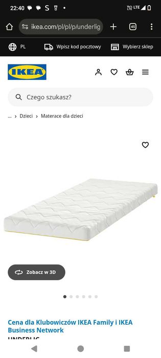 Łóżko dziecięce białe uniwersalne IKEA